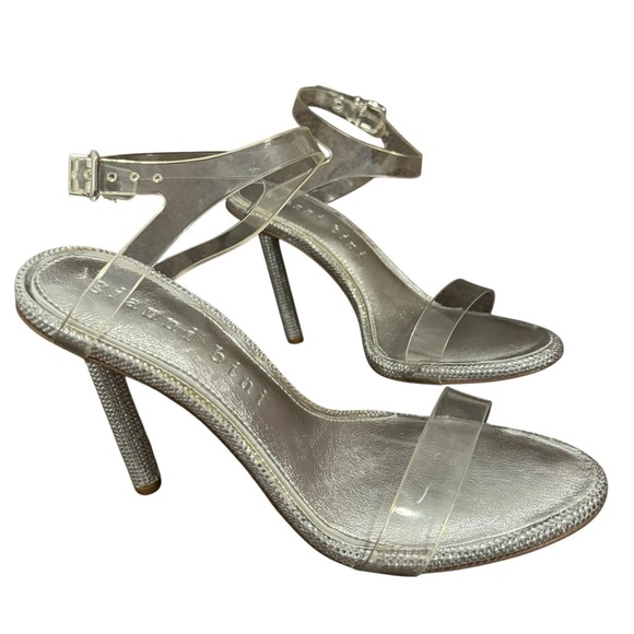 Gianni Bini Karina Bling Clear Strappy Heels Women's size 7.5 - Picture 7 of 11
